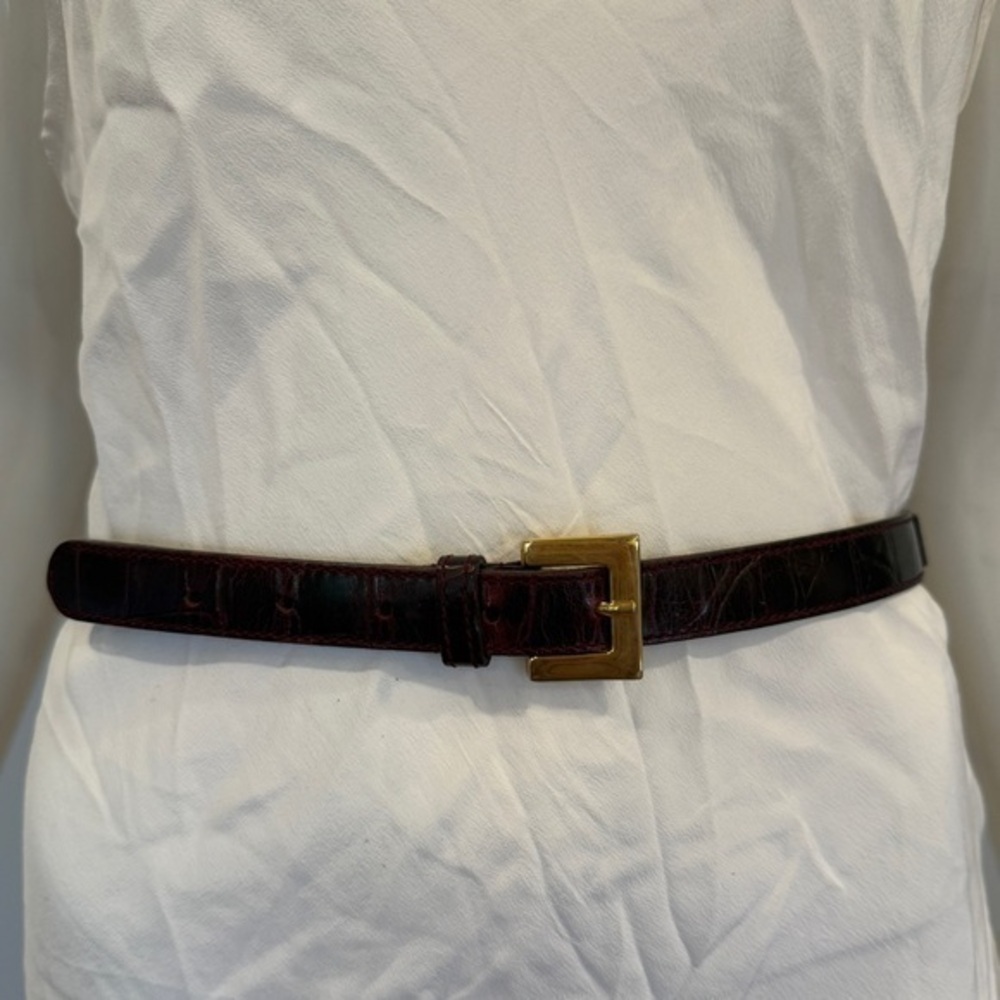 Furla Genuine Leather Dark Brown Belt